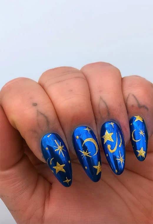 33+ Magical Star Nail Designs 2023