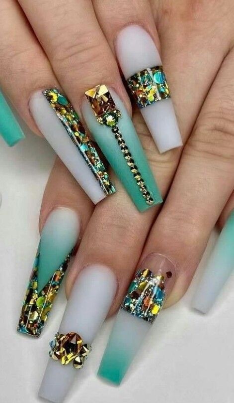 50+ Colorful Long Nail Designs 2023