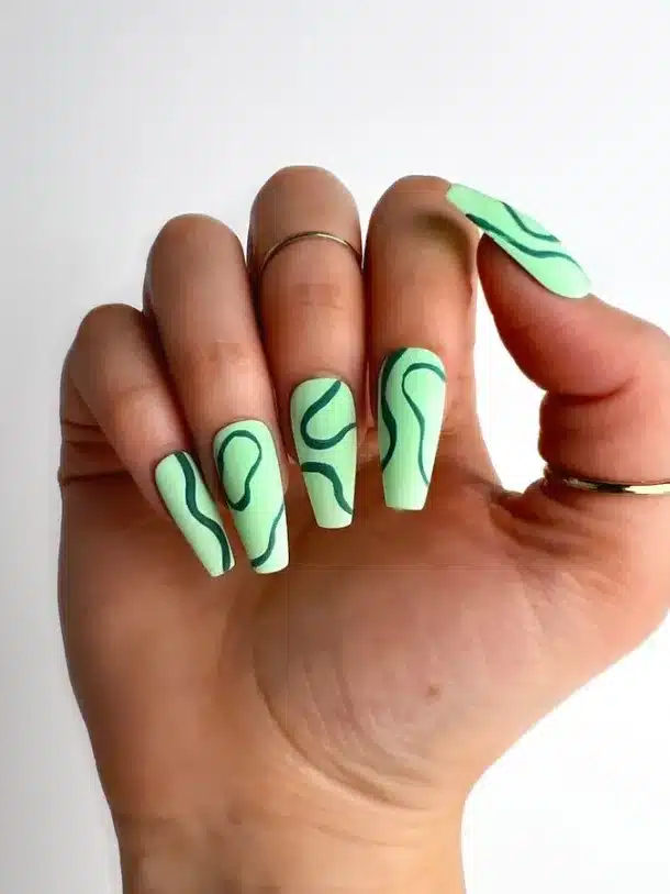 42+ Mint Green Nail Designs To Refresh Your Day