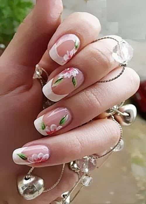 24+ Cute French White Tip Nail Designs 2023