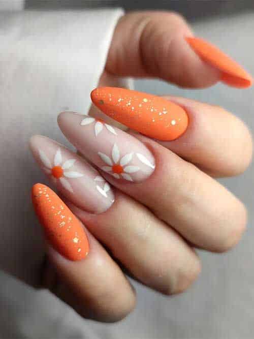 46+ Latest Orange Nail Designs 2023