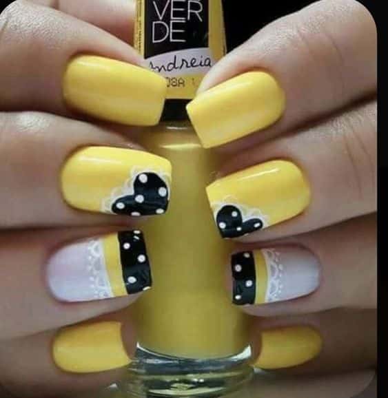 30+ Amazing Neon Yellow Nail Designs 2023