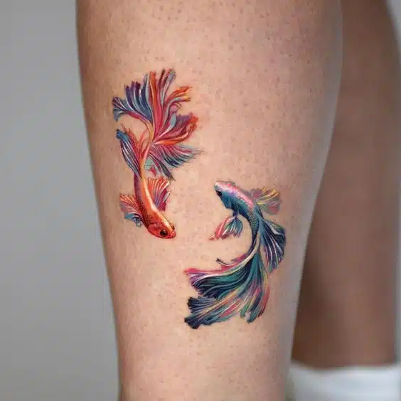 Small Koi Fish Tattoo Designs