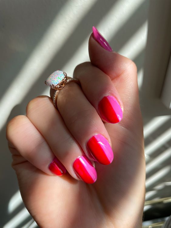 60+ Latest Red And Pink Nail Designs 2023