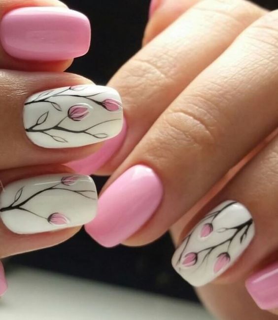 60+ Stunning Flower Nail Design 2023