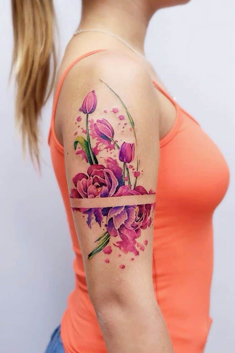 40+ Beautiful Flower Tattoo Designs On Arm