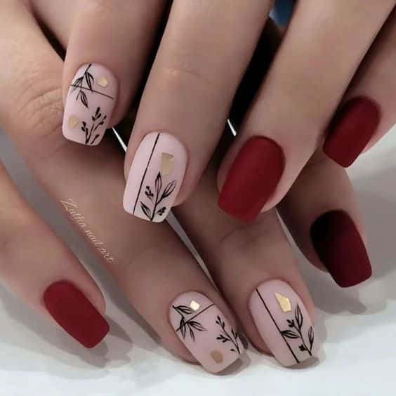 50+ Unique Maroon Nail Designs 2023