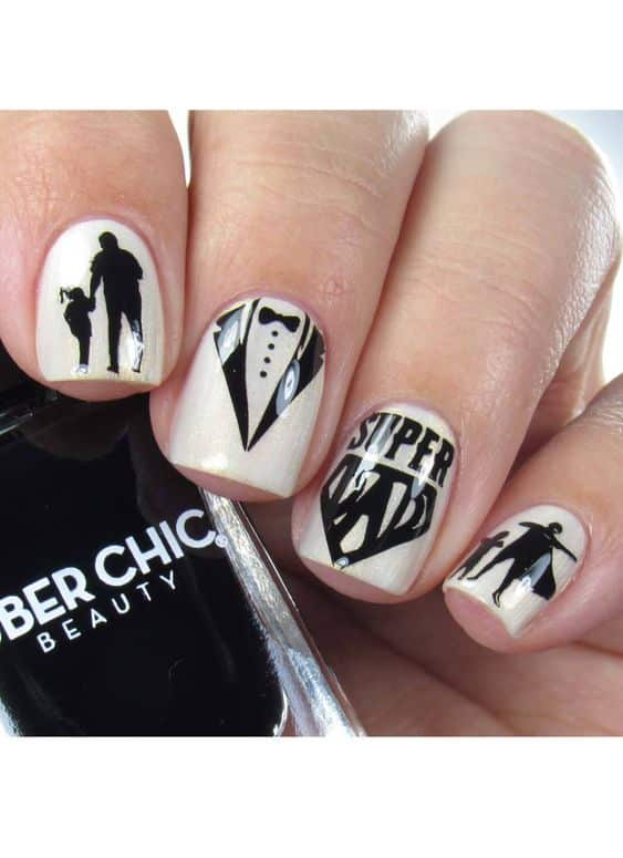 18+ Latest Father's Day Nail Designs 2023