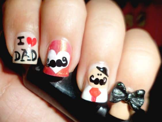 18+ Latest Father's Day Nail Designs 2023