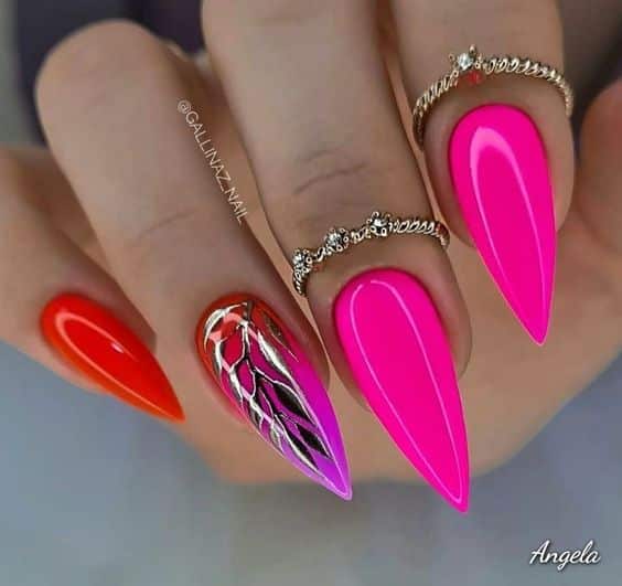 50+ Latest Purple And Pink Nail Designs 2023