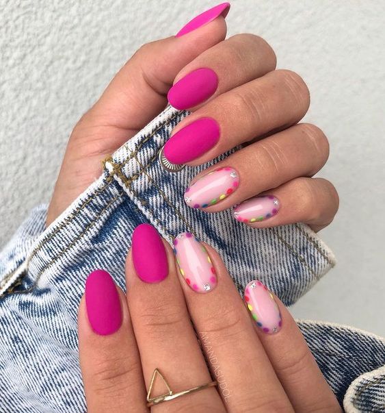 21+ Cute Pink Nail Designs 2023