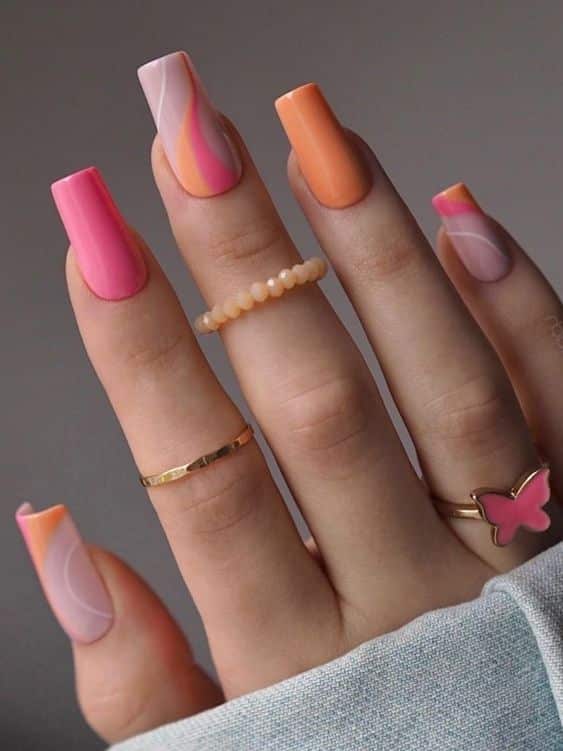 60+ Peach Nail Designs 2023