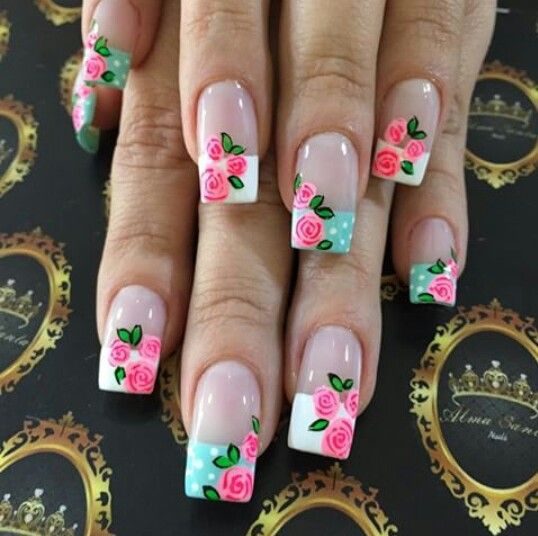 50+ Stunning Rose Nail Design