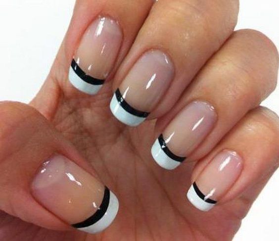 24+ Cute French White Tip Nail Designs 2023