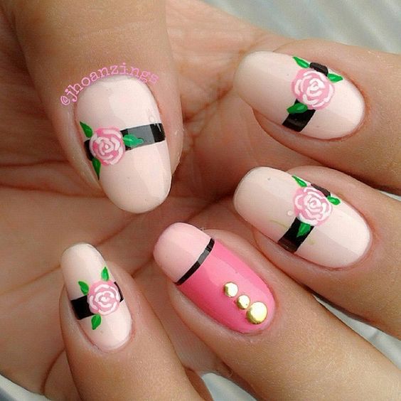 50+ Stunning Rose Nail Design