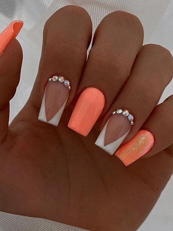 60+ Peach Nail Designs 2023