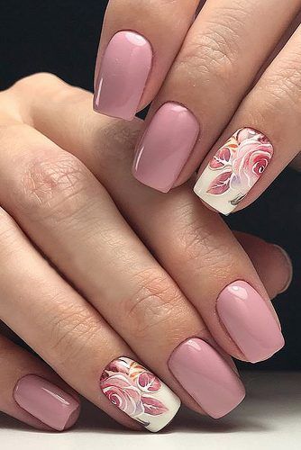 50+ Stunning Rose Nail Design