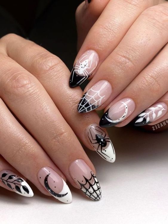 33+ Best Black And White Nail Designs 2023