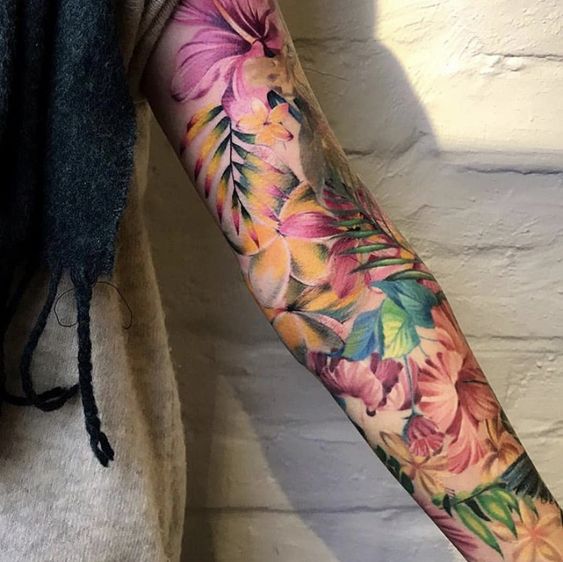 40+ Beautiful Flower Tattoo Designs On Arm