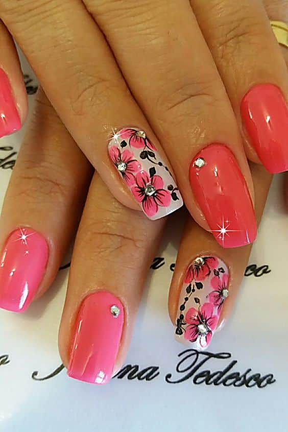 60+ Latest Red And Pink Nail Designs 2023