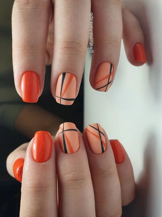 46+ Latest Orange Nail Designs 2023