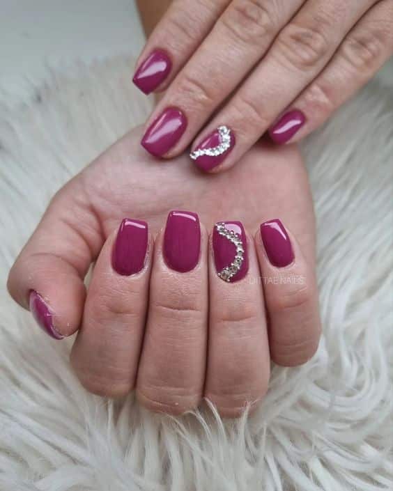 27+ Latest Dark Pink Nail Designs 2023