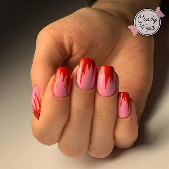 60+ Latest Red And Pink Nail Designs 2023