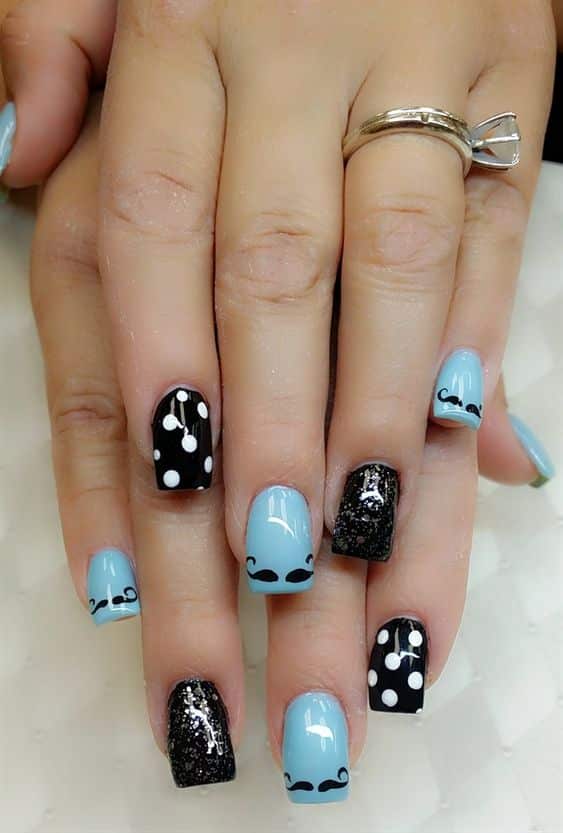 18+ Latest Father's Day Nail Designs 2023
