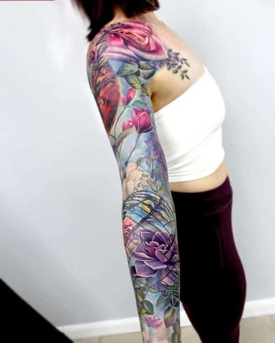 40+ Beautiful Flower Tattoo Designs On Arm