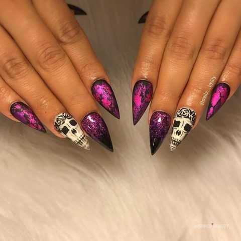 50+ Latest Purple And Pink Nail Designs 2023