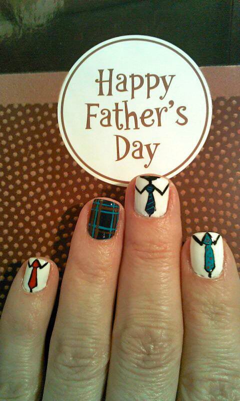 18+ Latest Father's Day Nail Designs 2023