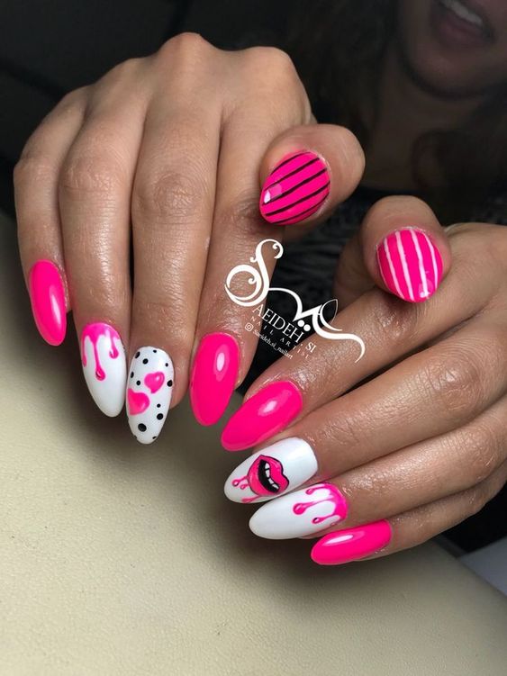 46+ Bridal White And Pink Nail Designs 2023
