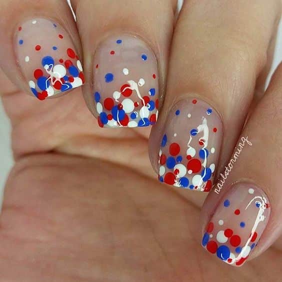 30+ Latest Red White And Blue Nail Designs 2023
