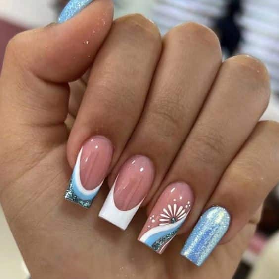 24+ Cute French White Tip Nail Designs 2023