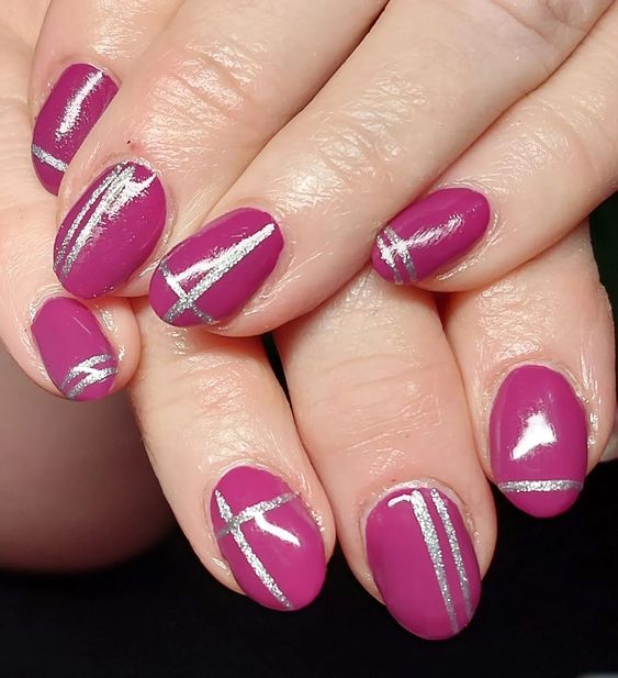 27+ Latest Dark Pink Nail Designs 2023