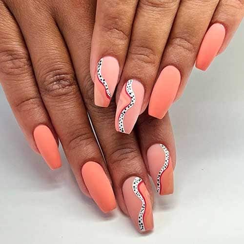 60+ Peach Nail Designs 2023