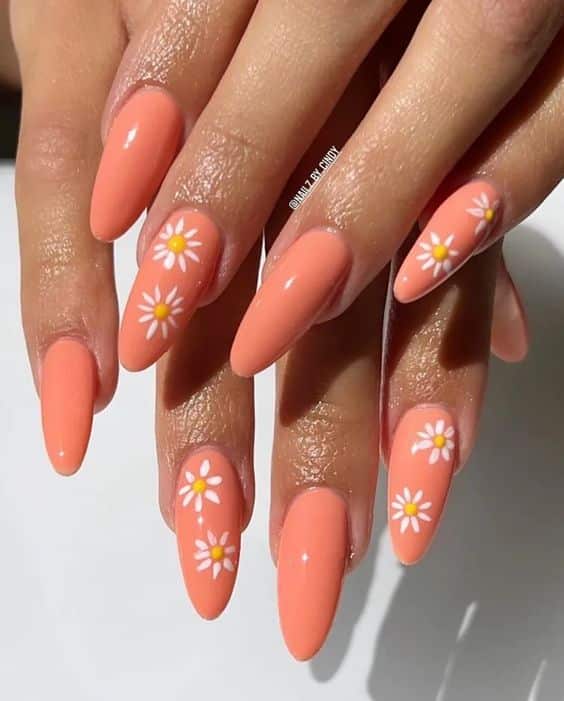 60+ Peach Nail Designs 2023