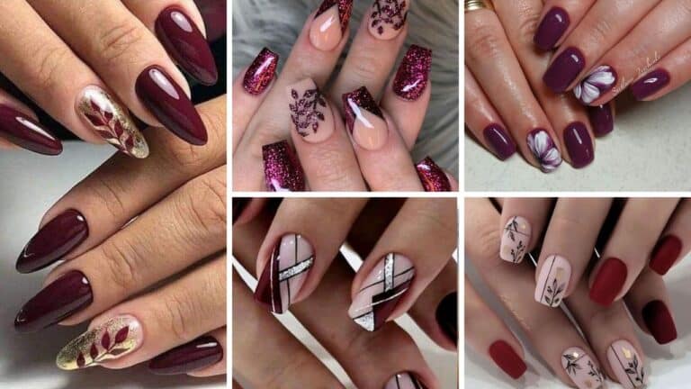 50+ Unique Maroon Nail Designs 2023