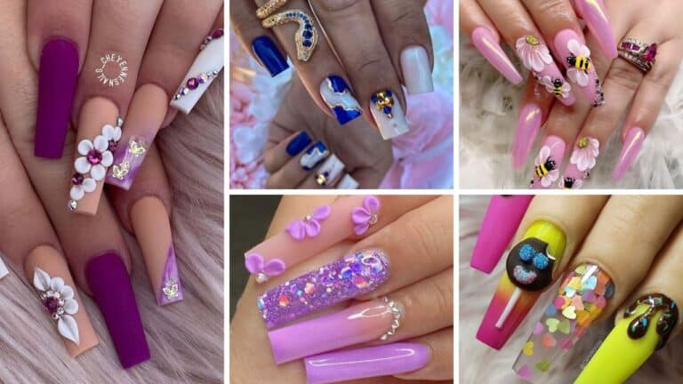 46+ Latest 3D Nail Designs To Inspire Your Next Manicure