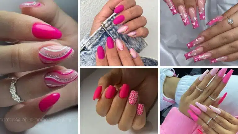 21+ Cute Pink Nail Designs 2024