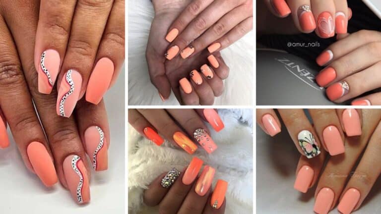 60+ Peach Nail Designs 2023