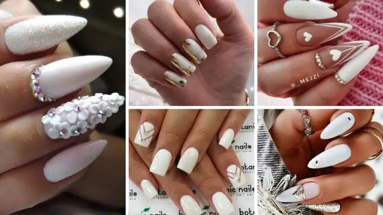 21+ Trendy White Nails With Design 2024