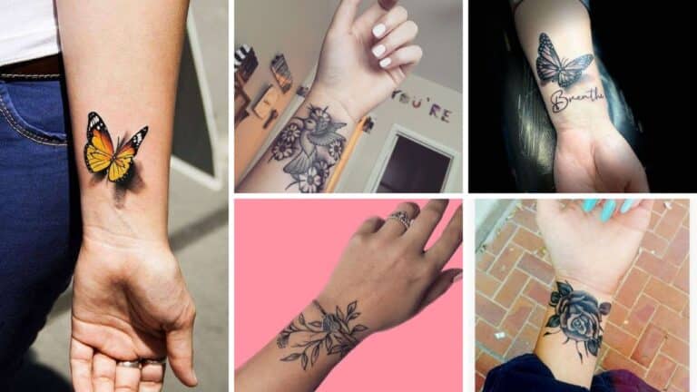 60+ Beautiful Wrist Female Tattoo Designs 2023