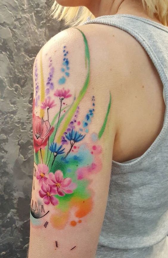 40+ Beautiful Flower Tattoo Designs On Arm