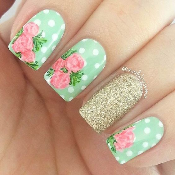 50+ Stunning Rose Nail Design