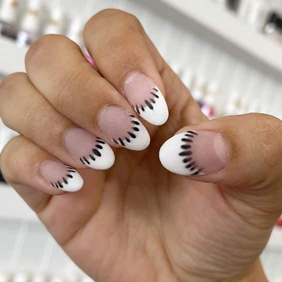 24+ Cute French White Tip Nail Designs 2023