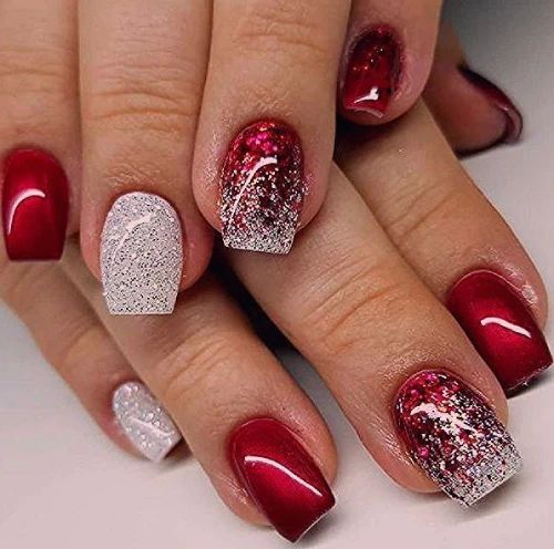 24+ Trendy Nail Designs Red And White 2023