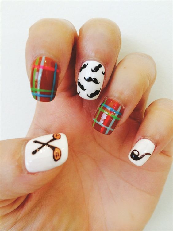 18+ Latest Father's Day Nail Designs 2023