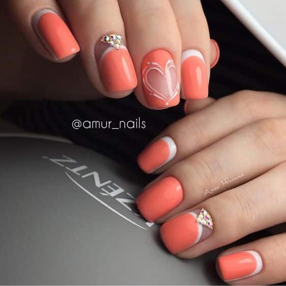 60+ Peach Nail Designs 2023
