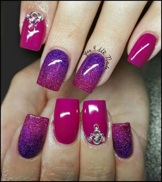 50+ Latest Purple And Pink Nail Designs 2023